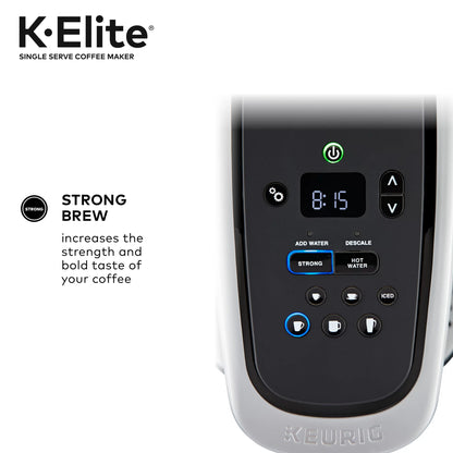 K-Elite, Single Serve K-Cup Pod Coffee Maker, Brushed Gold