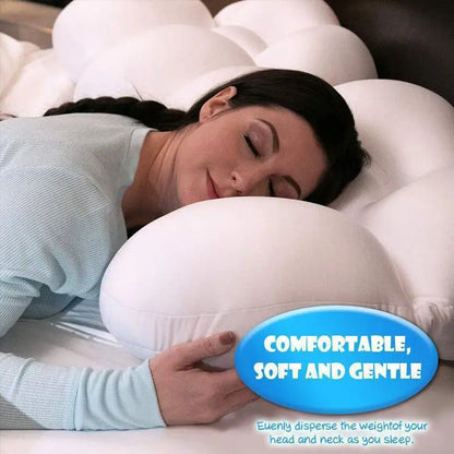 All-Round Egg Shaped Cloud Pillow Soft Bed Pillow Nursing Pillow 3D Ergonomic Sleeping Memory Foam Egg Shaped Ergonomic Pillows